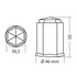 Capacele ABS prezoane camion 10buc - 32mm - Crom